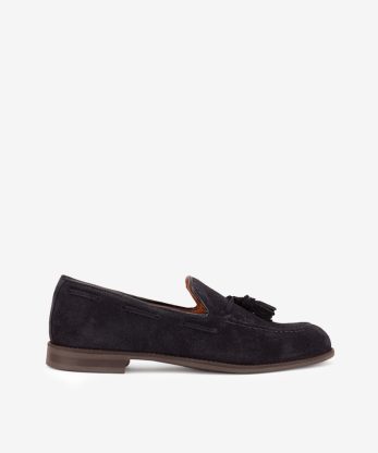 SAPATO LOAFER EM CROUTE CAMURÇA