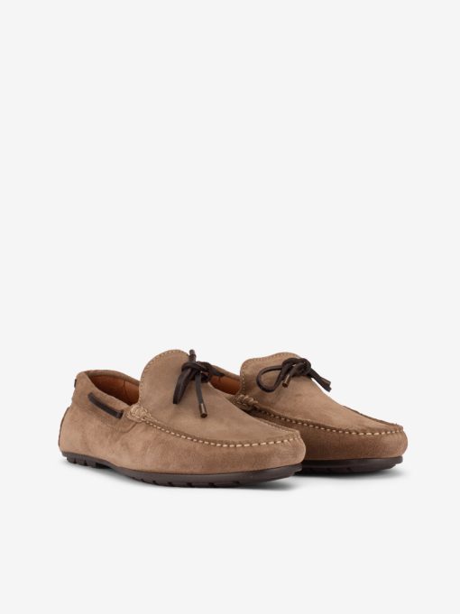 SAPATO MOCASSIN EM CROUTE CAMURÇA COM COSTURA MANUAL E ATACADOR - Image 2