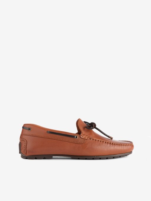 SAPATO MOCASSIN EM PELE COM COSTURA MANUAL E ATACADOR EM COURO - Image 3