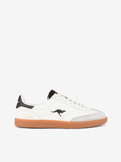 SAPATO DESPORTIVO EM PELE COMBINADA DE ATACADOR ESTILO RUNNING