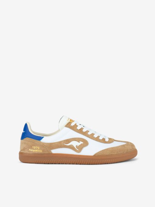 SUEDE LEATHER SPORT SHOE COMBINED WITH LACE-UP AND RUNNING STYLE