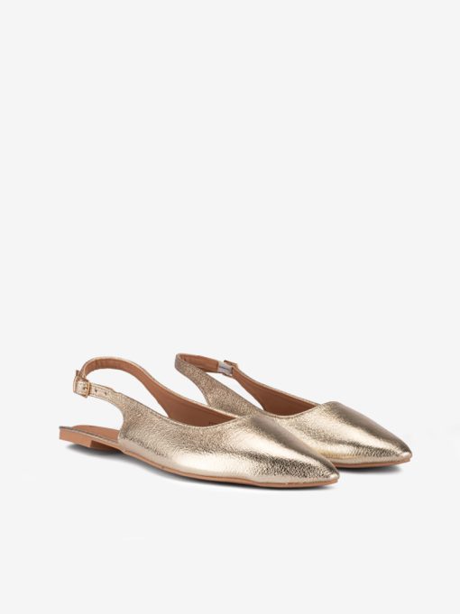 SAPATO RASO SLING BACK METALIZADO COM FORMA PONTIAGUDA - Image 2