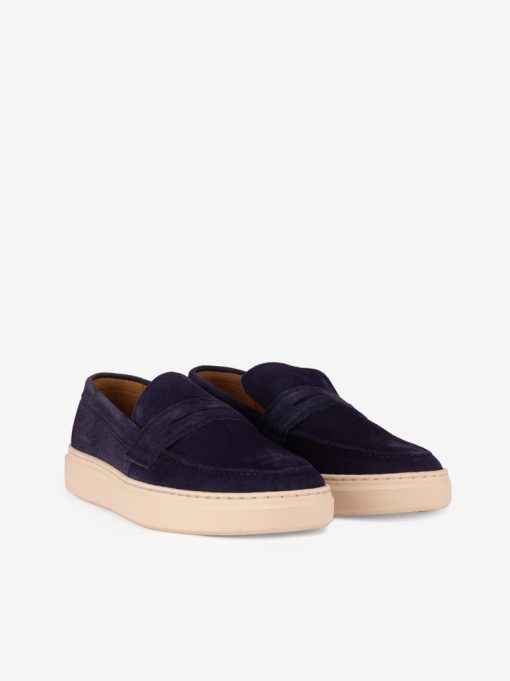 SAPATO LOAFER ESTILO MOCASSIN EM CROUTE CAMURÇA COM CUPSOLE - Image 2