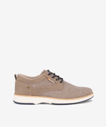 SAPATO DERBY DESPORTIVO DE ATACADOR EM CANVAS COMBINADO