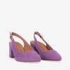 SAPATO PUMP SLING BACK DE TACÃO COM FIVELA