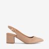 SAPATO PUMP SLING BACK DE TACÃO COM FIVELA
