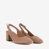 SAPATO PUMP SLING BACK DE TACÃO COM FIVELA