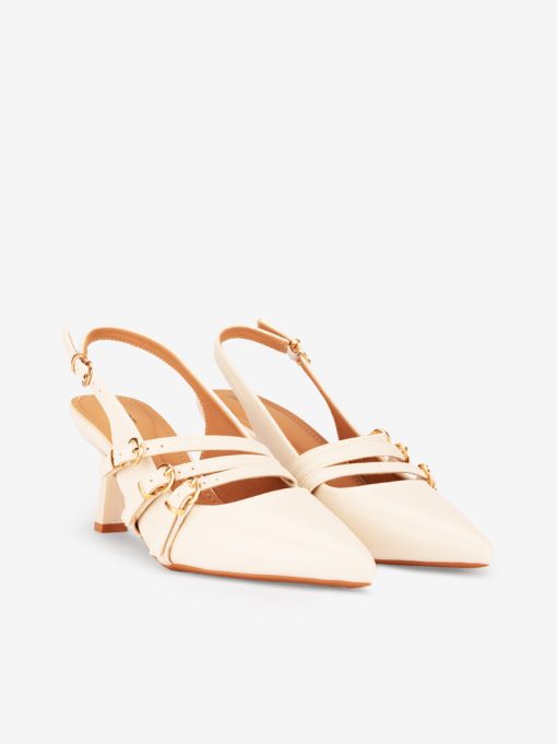 SAPATO DE SALTO PUMP MARY JANE COM TIRAS DE FIVELA EM FORMA PONTIAGUDA - Image 2