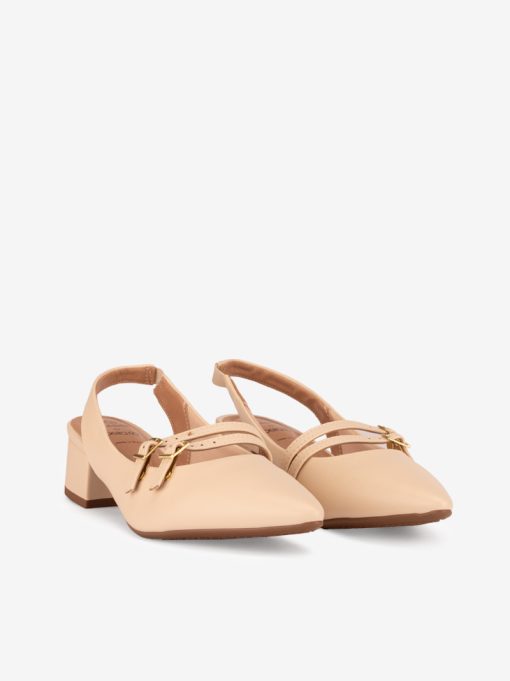 SAPATO PUMP MARY JANE SLING BACK DE TACÃO COM ELÁSTICO EM FORMA PONTIAGUDA - Image 2