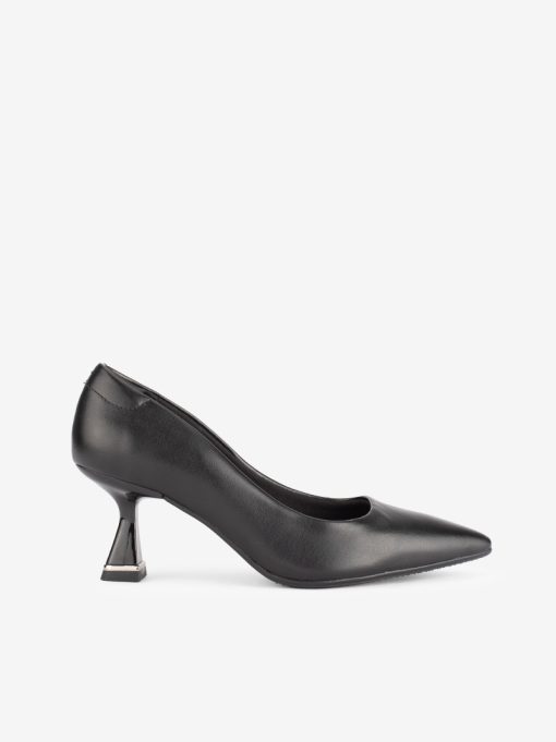 SAPATO PUMP ESTILO CLÁSSICO EM FORMA PONTIAGUDA COM DETALHE METÁLICO NO SALTO - Image 3