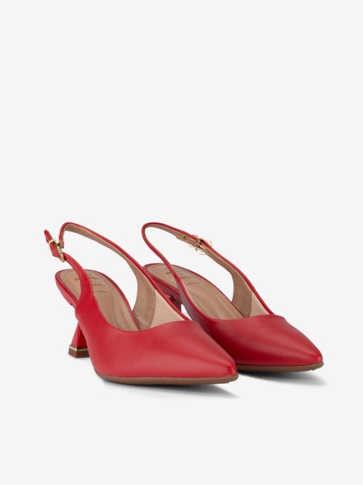 SAPATO PUMP SLING BACK EM FORMA PONTIAGUDA COM DETALHE METÁLICO NO SALTO - Image 6
