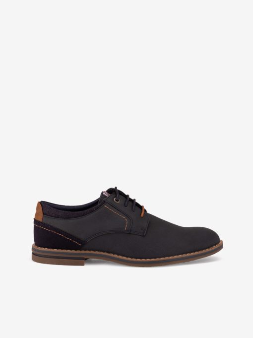 SAPATO DERBY COMBINADO DE ATACADOR COM PICOTADO
