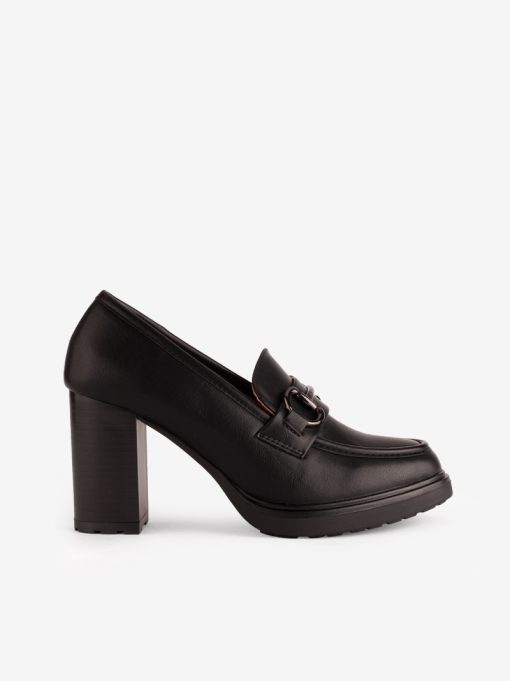 SAPATO LOAFER DE TACÃO ESTILO MOCASSIN COM APLICAÇÃO METÁLICA - Image 3