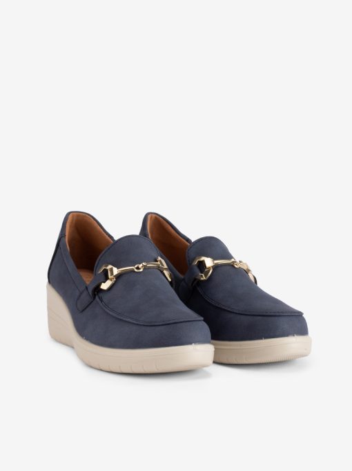 SAPATO LOAFER ESTILO MOCASSIN COM APLICAÇÃO EM SOLA DE CUNHA CONFORTO - Image 2