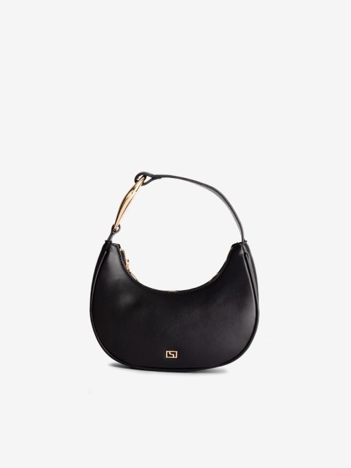 HAND BAG WITH APPLICATION ON THE HANDLE AND METAL CLOSURE - Image 3