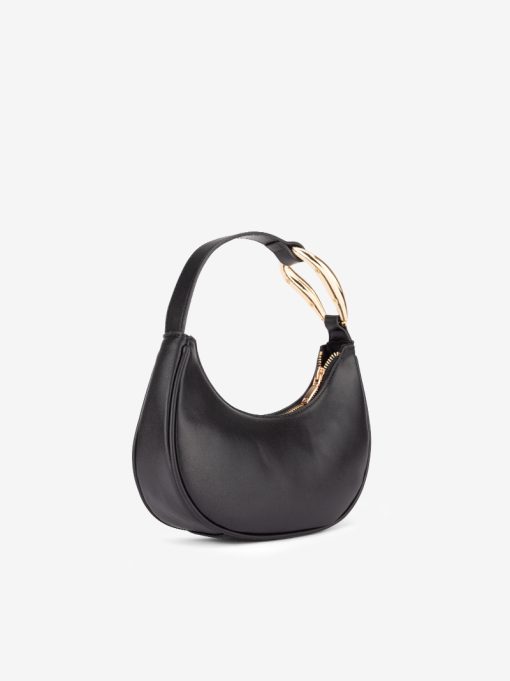 HAND BAG WITH APPLICATION ON THE HANDLE AND METAL CLOSURE - Image 4
