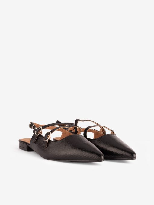 SAPATO SLING BACK MARY JANE METALIZADO COM FORMA PONTIAGUDA - Image 4