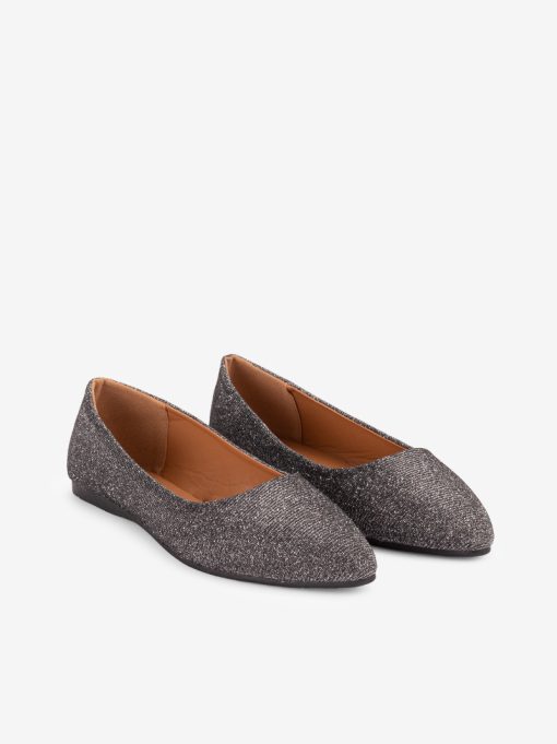 BASIC SABRINA SHOE IN GLITTER TEXTILE AND POINTED TOE - Image 2