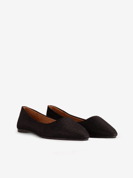 BASIC SABRINA SHOE IN GLITTER TEXTILE AND POINTED TOE - Image 4