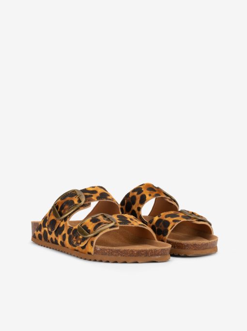 SANDÁLIA BIO ESTAMPADA LEOPARDO DE DUPLA FIVELA COM PALMILHA - Image 2