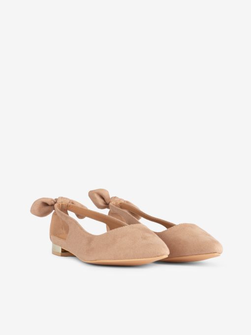 SAPATO RASO SLING BACK ESTAMPADO LEOPARDO COM LAÇO EM FORMA PONTIAGUDA - Image 2