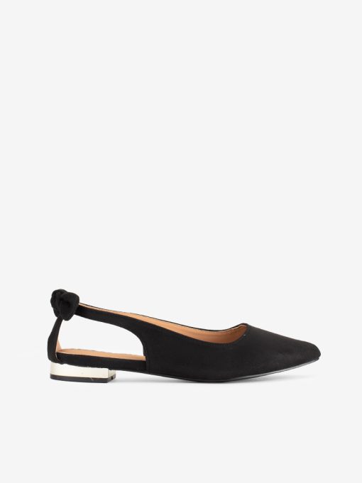 SAPATO RASO SLING BACK ESTAMPADO LEOPARDO COM LAÇO EM FORMA PONTIAGUDA - Image 3
