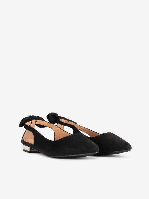SAPATO RASO SLING BACK ESTAMPADO LEOPARDO COM LAÇO EM FORMA PONTIAGUDA - Image 4