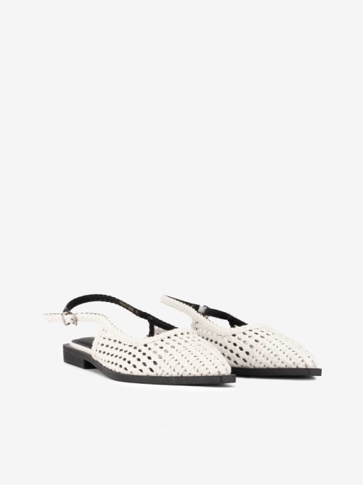 SAPATO RASO SLING BACK ENTRANÇADO COM FORMA PONTIAGUDA - Image 2
