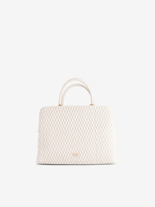 MALA TOTE ACOLCHOADA DE FECHO COM ALÇA TIRACOLO