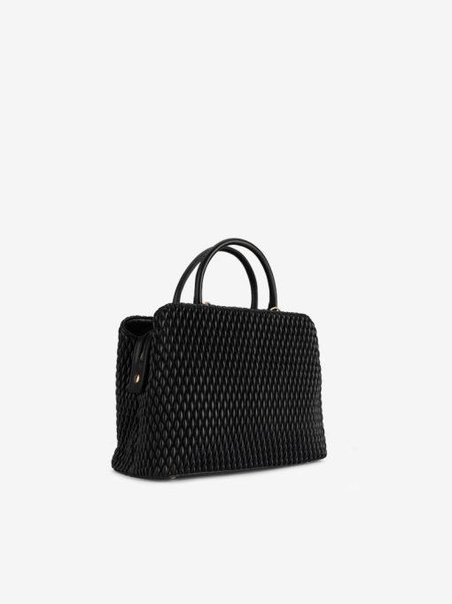 MALA TOTE ACOLCHOADA DE FECHO COM ALÇA TIRACOLO - Image 4