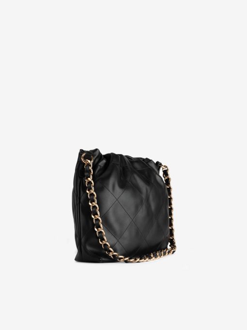 PADDED TOTE BAG WITH METAL CHAIN ​​SHOULDER STRAP - Image 4