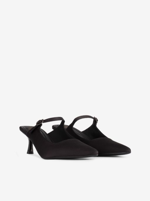 SAPATO MULE MARY JANE EM CETIM DE SALTO COM FORMA PONTIAGUDA - Image 4
