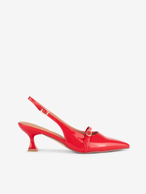 SAPATO SLING BACK MARY JANE DE SALTO COM FORMA PONTIAGUDA - Image 3