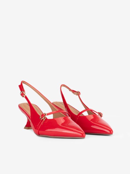 SAPATO SLING BACK MARY JANE DE SALTO COM FORMA PONTIAGUDA - Image 4