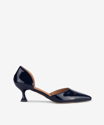 SAPATO PUMP ABERTO LATERAL COM FORMA PONTIAGUDA