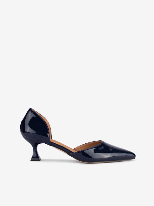 SAPATO PUMP ABERTO LATERAL COM FORMA PONTIAGUDA