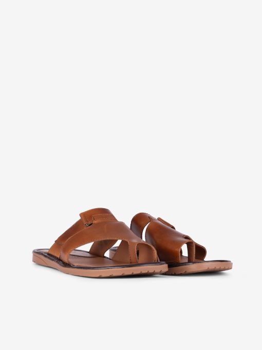 CHINELO DE DEDO EM PELE COM TIRA AJUSTÁVEL DE VELCRO - Image 2
