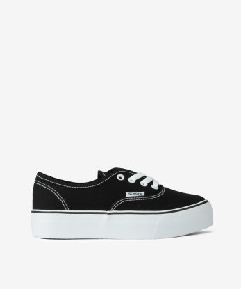 TÉNIS EM CANVAS DE ATACADOR COM CUPSOLE PLATAFORMA DE BORRACHA - PRETO, 39