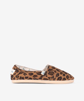 ALPERCATA EM CANVAS ESTAMPADA LEOPARDO DE ELÁSTICO