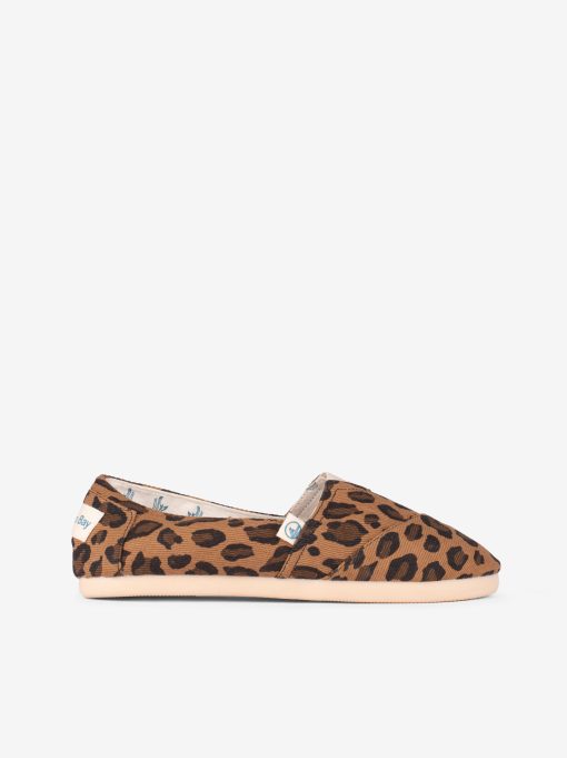 ALPERCATA EM CANVAS ESTAMPADA LEOPARDO DE ELÁSTICO