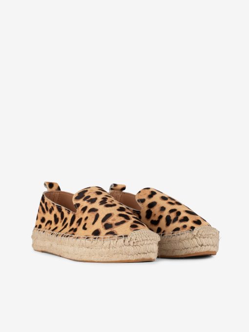 ALPERCATA SLIP ON EM PELE ESTAMPADA LEOPARDO COM SOLA PLATAFORMA DE CORDA - Image 2