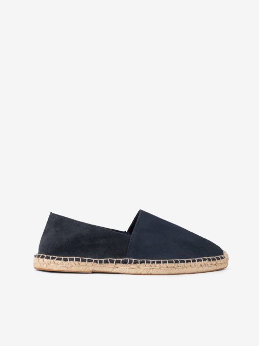 ALPERCATA SLIP ON EM CROUTE CAMURÇA COM SOLA DE CORDA