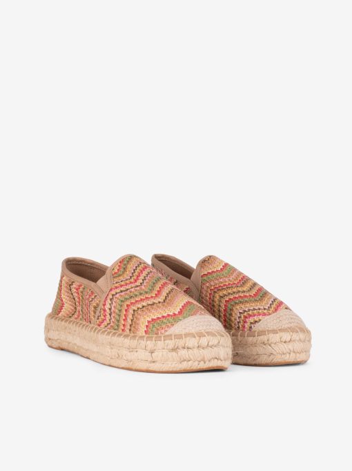 ALPERCATA SLIP ON EM RÁFIA MULTICOLOR COM SOLA PLATAFORMA DE CORDA - Image 2