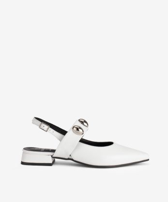 SAPATO SLING BACK MARY JANE EM PELE