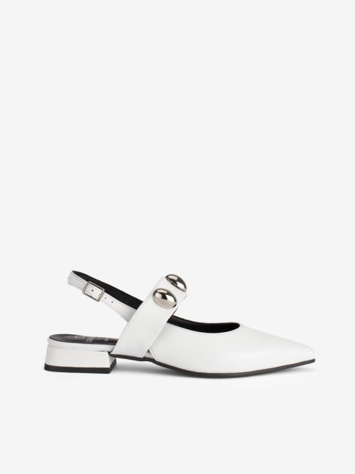 SAPATO SLING BACK MARY JANE EM PELE