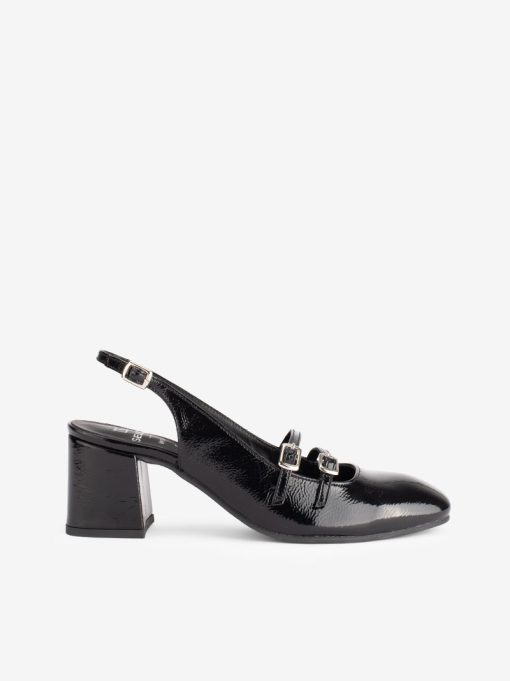 SAPATO SLING BACK MARY JANE EM VERNIZ