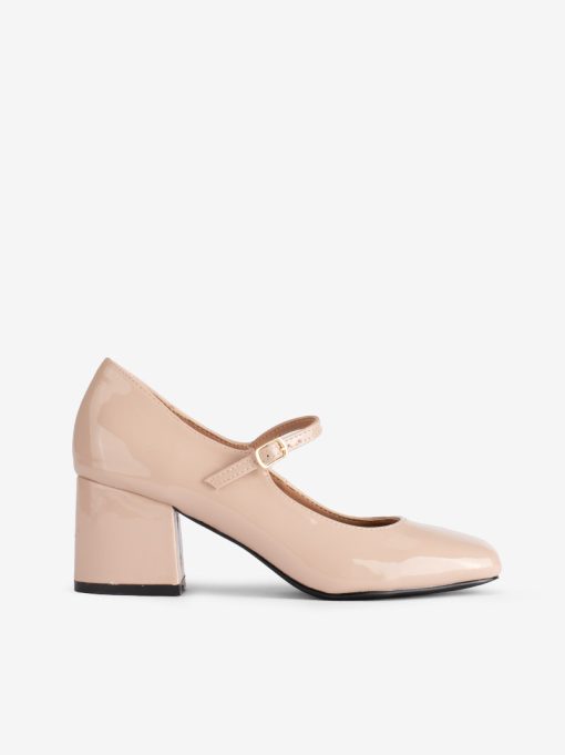 MARY JANE SHOES WITH HIGH HEELS IN PAINTED COLOR
