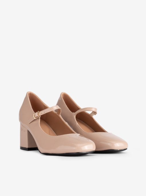 MARY JANE SHOE WITH HIGH HEEL IN PAINT - Image 2