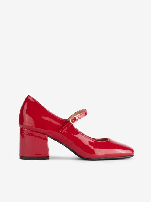 MARY JANE SHOE WITH HIGH HEEL IN PAINT - Image 5