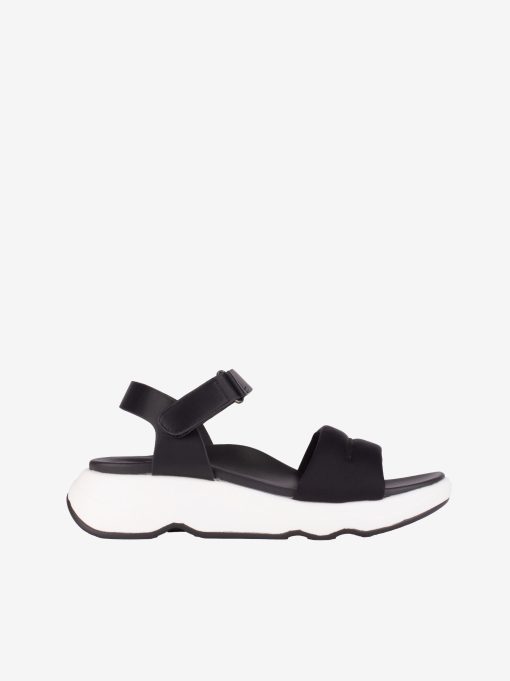 SANDÁLIA DE VELCRO COMBINADA COM LICRA EM SOLA PLATAFORMA - Image 3